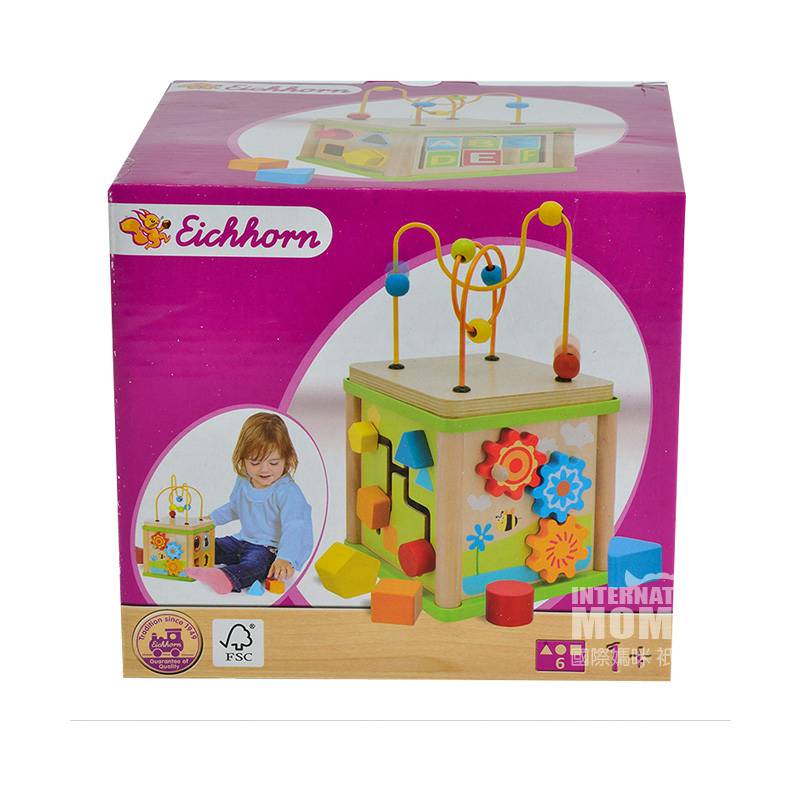 Eichhorn German Children s Cube Blok Bangunan Edisi Luar Negeri