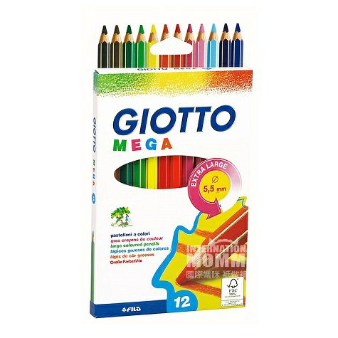 GIOTTO Italia GIOTTO segitiga besar batang tebal lukisan grafiti pensi...