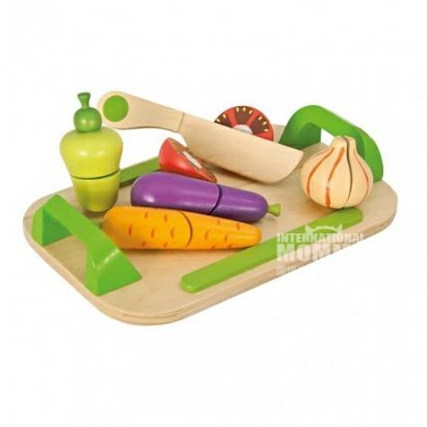 Eichhorn Jerman talenan kayu dan sayuran blok bangunan mainan versi lu...