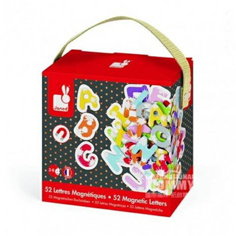 Janod French Janod anak-anak alfabet kognitif stiker magnetik versi lu...