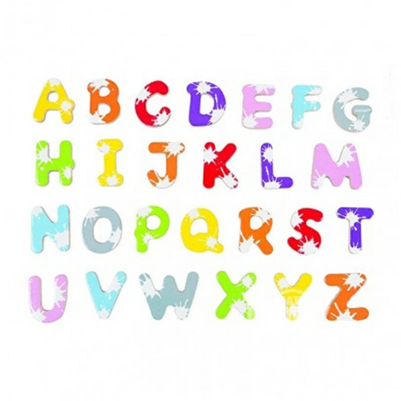 Janod French Janod anak-anak alfabet kognitif stiker magnetik versi luar negeri