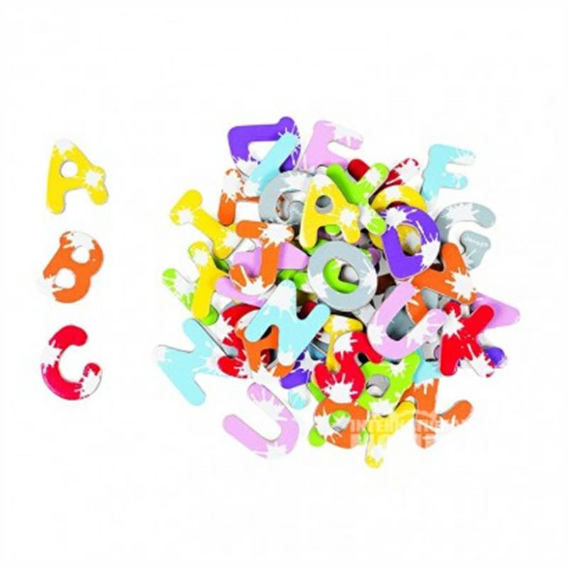 Janod French Janod anak-anak alfabet kognitif stiker magnetik versi luar negeri