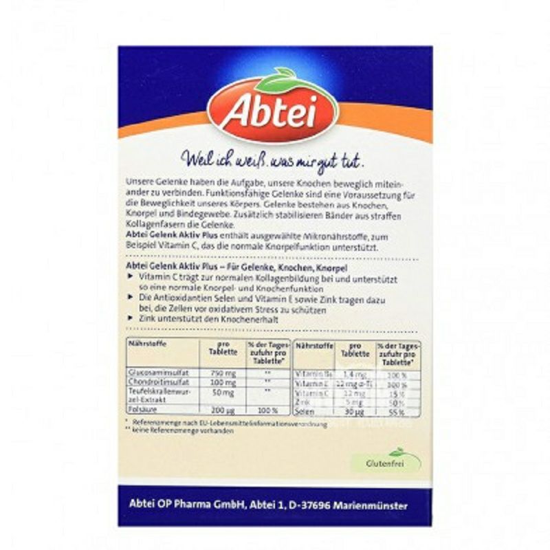 Abtei German Collagen Tablets ketidaknyamanan sendi dan lumbar disk versi luar negeri