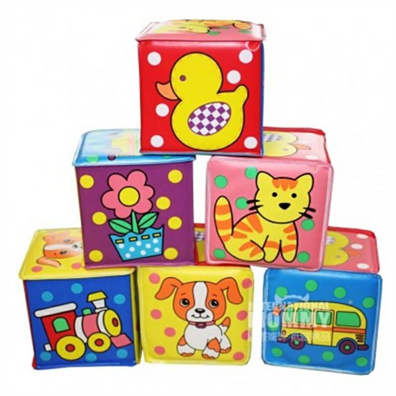 Bieco Anak-anak Jerman puzzle bayi pendidikan awal blok bangunan intelektual mainan 6 paket versi luar negeri