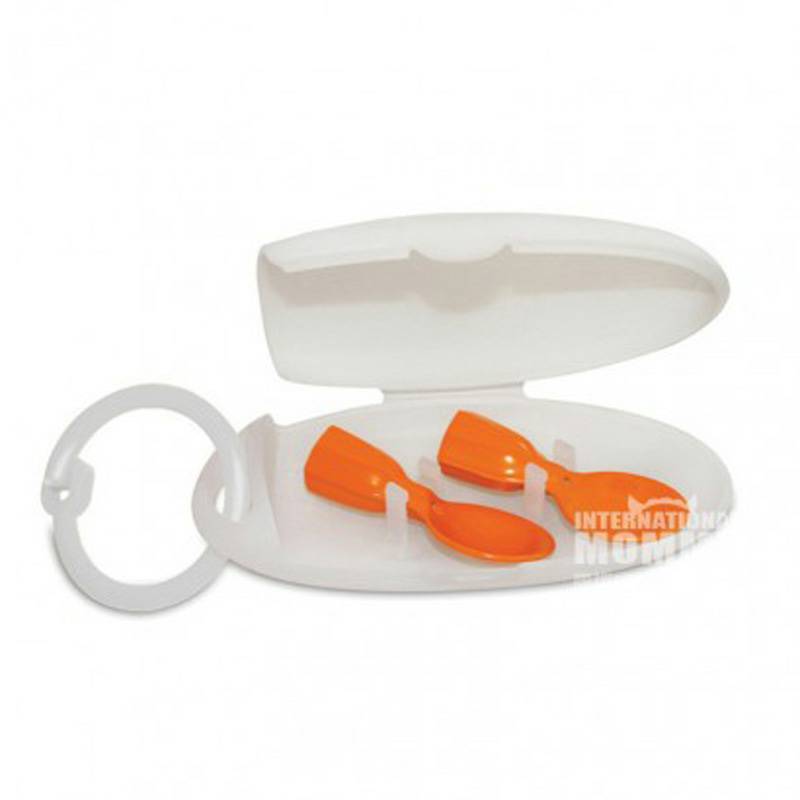 Infantino Suplemen makanan bayi Infantino mengisap dan mencocokkan sendok makan bungkus versi luar negeri