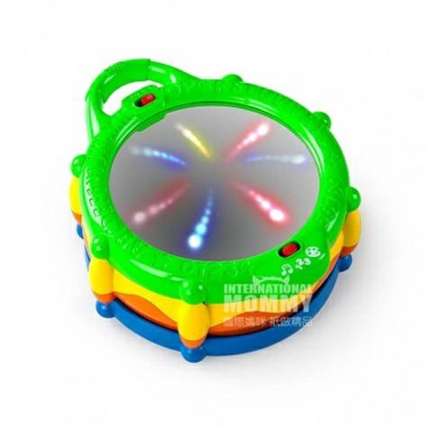 BRIGHT STARTS American Baby Laughing Knocking Drum Puzzle Mainan Pembe...