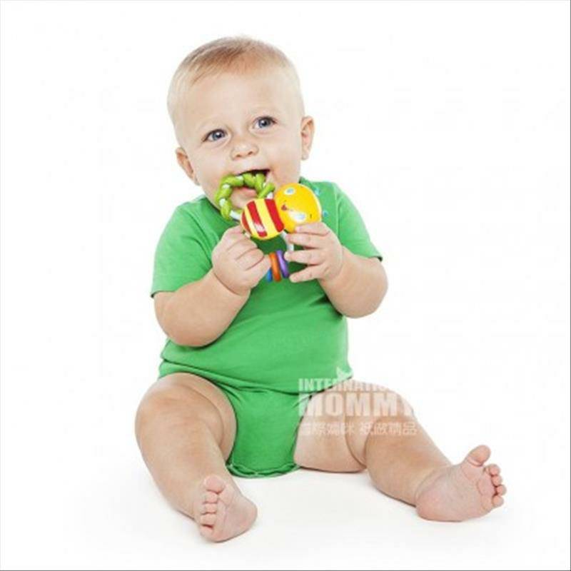 BRIGHT STARTS Bayi Amerika bayi kunyah getah karet versi dua-dalam-satu di luar negeri
