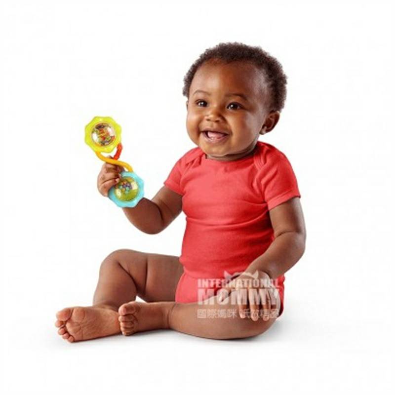 BRIGHT STARTS American Baby Rattle Color Toy Pendidikan Versi Luar Negeri