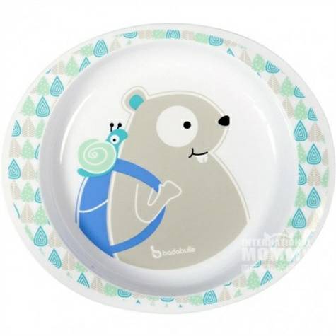 Badabulle French Badabulle Piring Makan Malam Bayi Hewan Versi Luar Ne...
