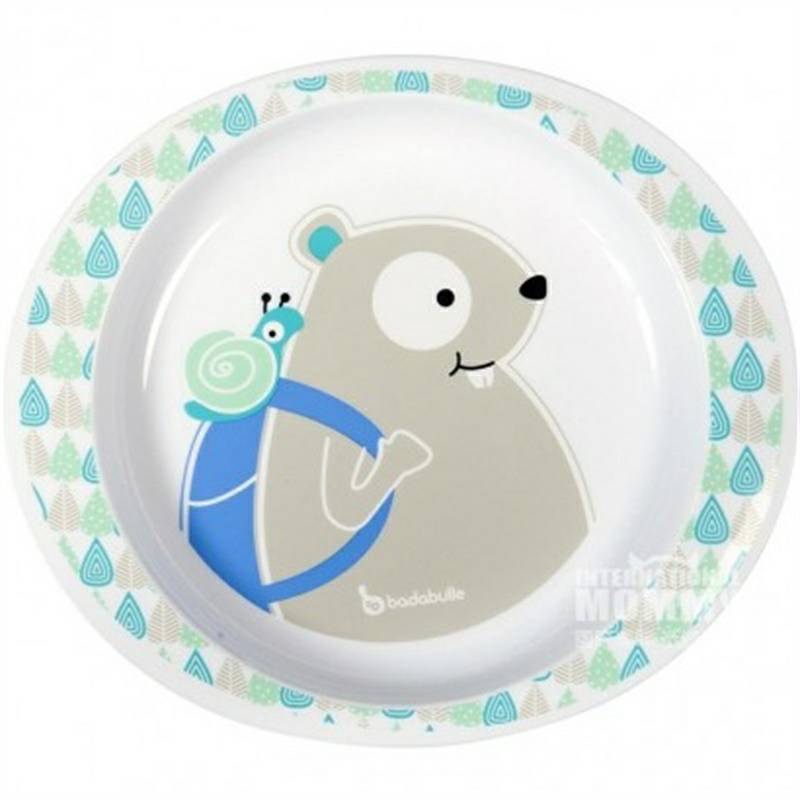 Badabulle French Badabulle Piring Makan Malam Bayi Hewan Versi Luar Negeri