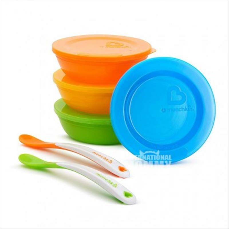 Munchkin American Color Baby Bowl Spoon Set Versi Luar Negeri