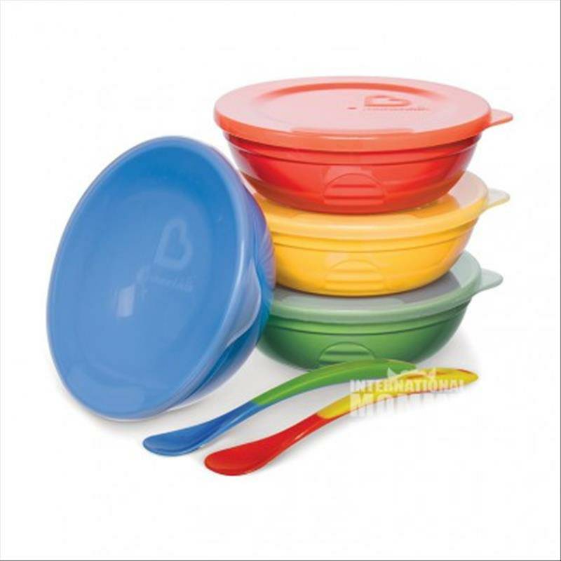 Munchkin American Color Baby Bowl Spoon Set Versi Luar Negeri