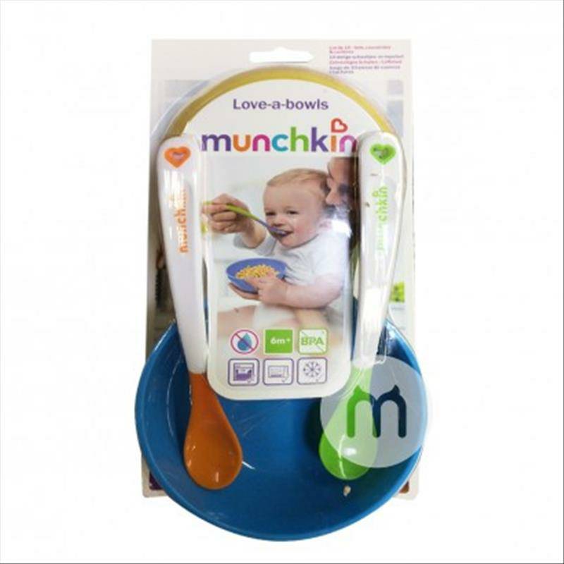 Munchkin American Color Baby Bowl Spoon Set Versi Luar Negeri