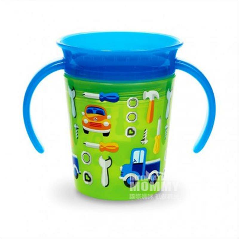 Munchkin Piala belajar bayi anti bocor 360 derajat dengan pegangan versi 177ml di luar negeri