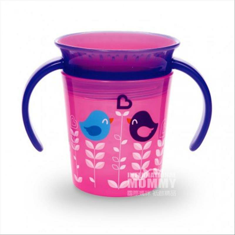 Munchkin Piala belajar bayi anti bocor 360 derajat dengan pegangan versi 177ml di luar negeri