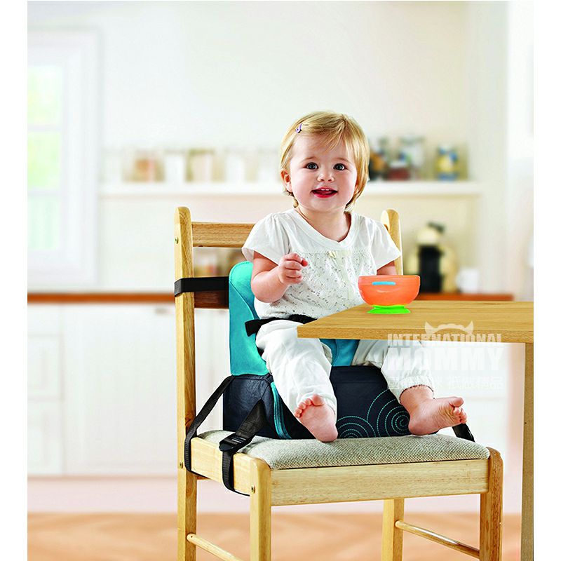 Munchkin Amerika Serikat Kursi Lipat Portabel Bepergian Meningkat Versi Luar Negeri