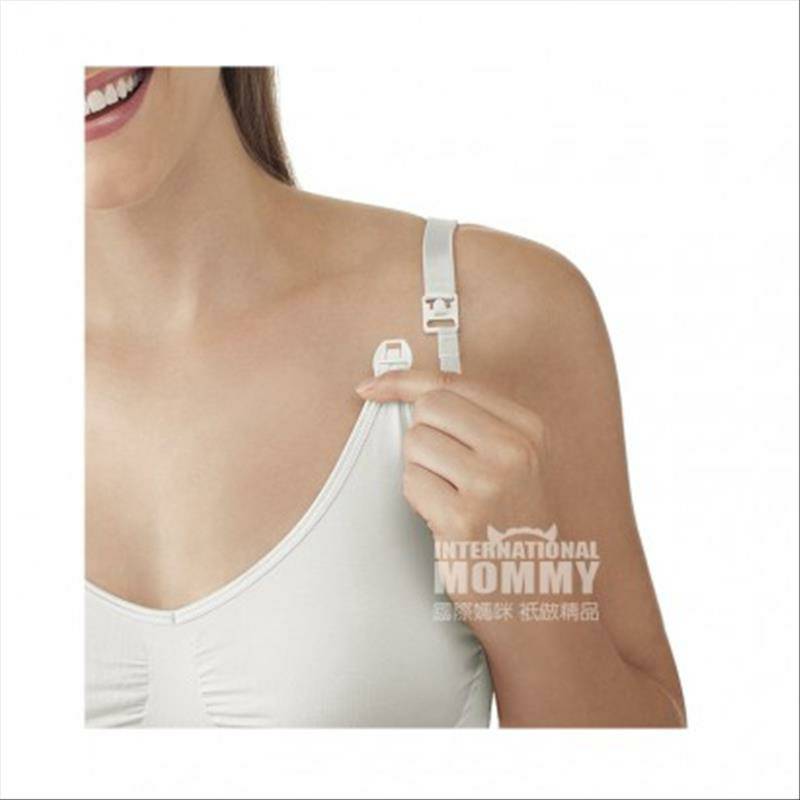 Medela Jerman bra keperawatan bebas baja paket dua potong hitam dan putih plus 30 bantalan payudara di luar negeri