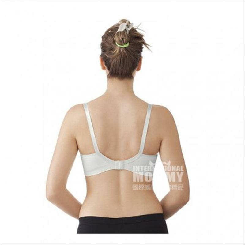 Medela Jerman bra keperawatan bebas baja paket dua potong hitam dan putih plus 30 bantalan payudara di luar negeri