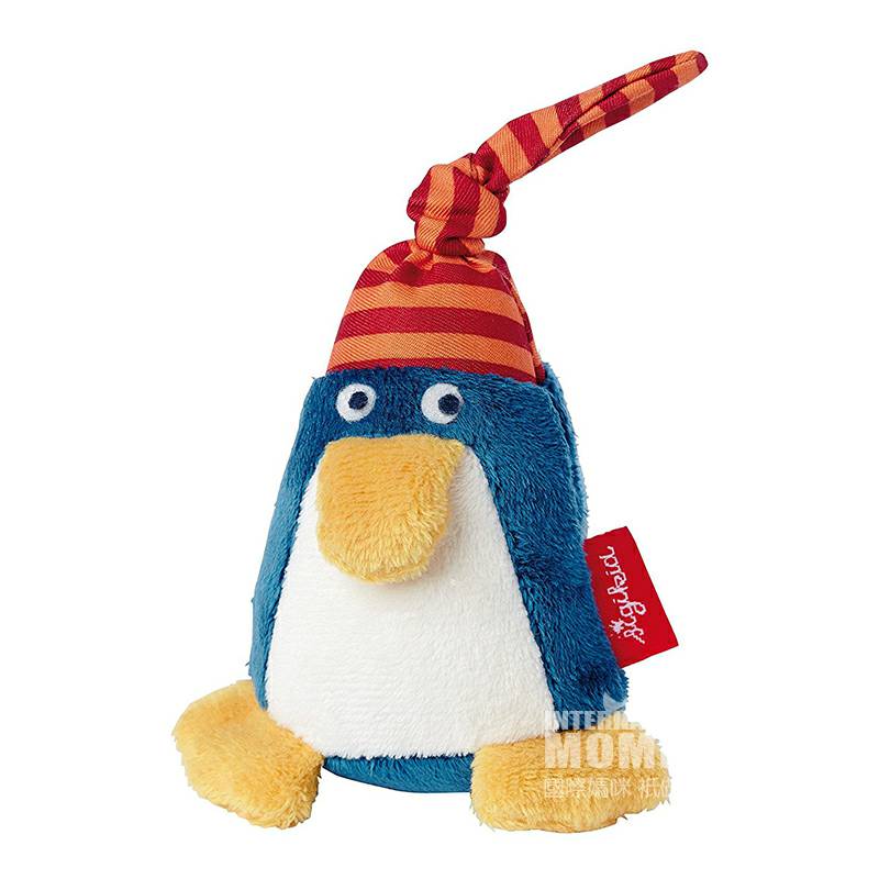 Sigikid Jerman penguin kecil Guncang boneka yang menenangkan versi luar negeri
