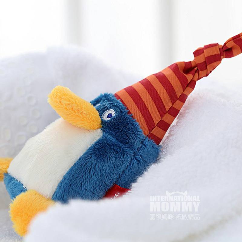 Sigikid Jerman penguin kecil Guncang boneka yang menenangkan versi luar negeri