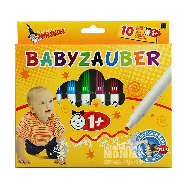 MALINOS Jerman MALINOS pena tebal bayi Pena cat air10 bungkus edisi luar negeri