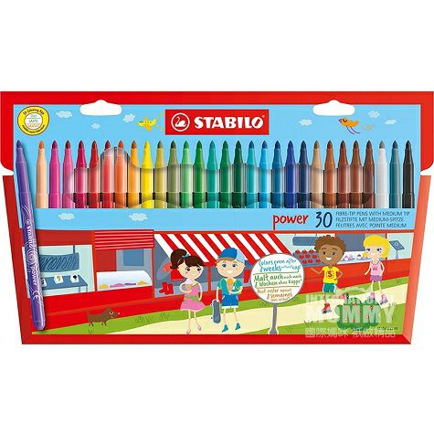 STABILO 30 pena cat air yang bisa dicuci untuk anak-anak di Jerman Edi...