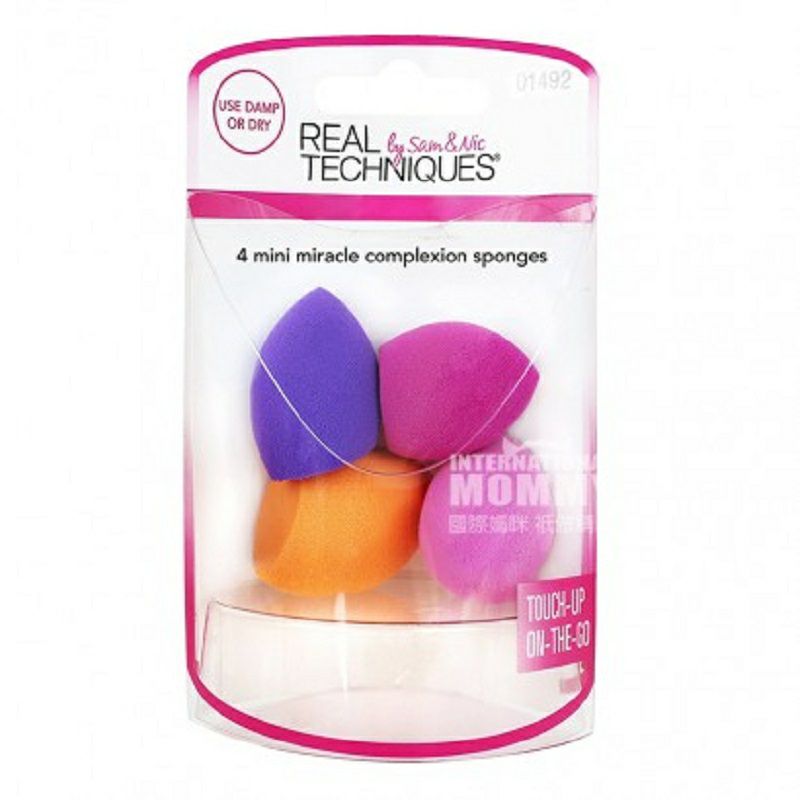REAL TECHNIQUES 英國REAL TECHNIQUES奇跡煥膚迷你美妝蛋4只裝 海外本土原版