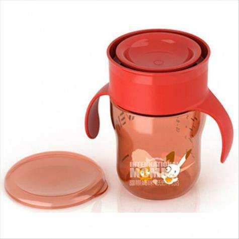 PHILIPS AVENT Cup belajar anti bocor 360 derajat versi Inggris merah /...