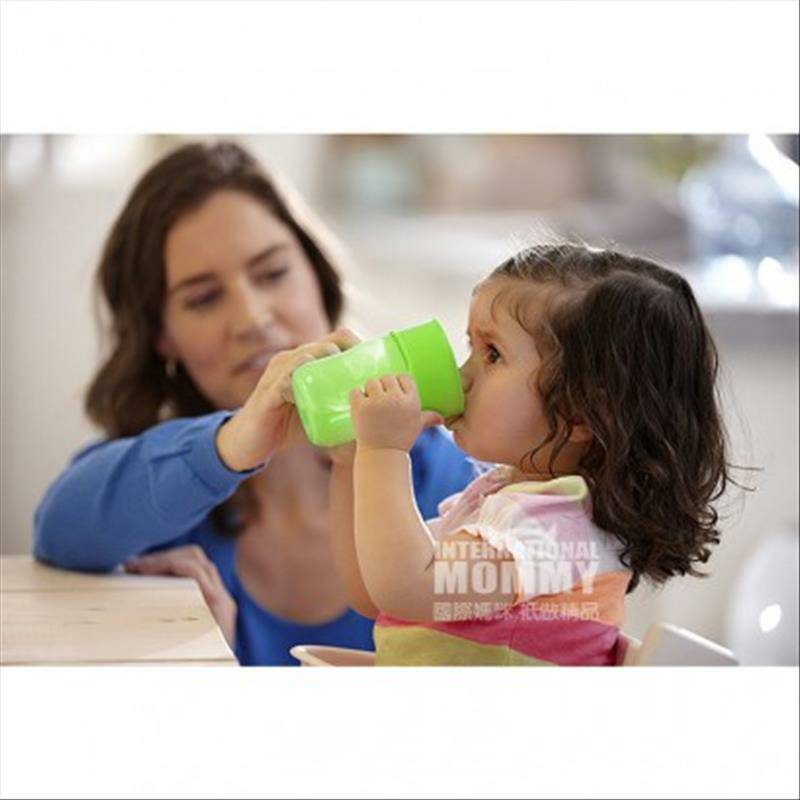 PHILIPS AVENT Cup belajar anti bocor 360 derajat versi Inggris merah / hijau di luar negeri