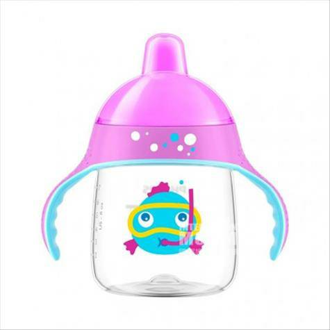 PHILIPS AVENT Cup belajar duckbill kartun Inggris versi 260ml di luar ...