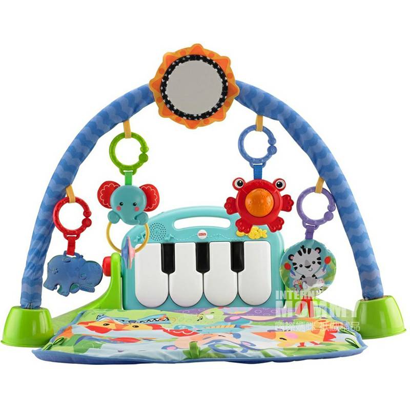 Fisher Price American pedal piano gym mainan versi luar negeri