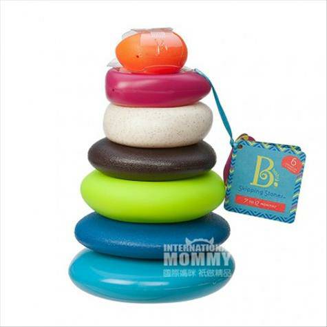 B. Toys American Layered Rainbow Jenga Le Cup Toy Versi Luar Negeri