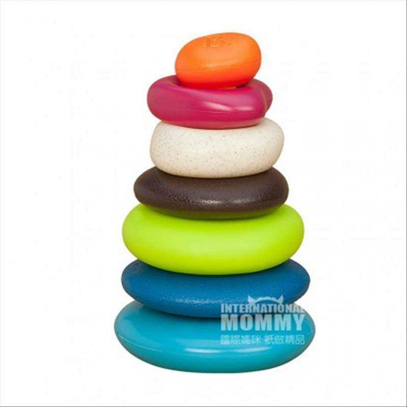 B. Toys American Layered Rainbow Jenga Le Cup Toy Versi Luar Negeri