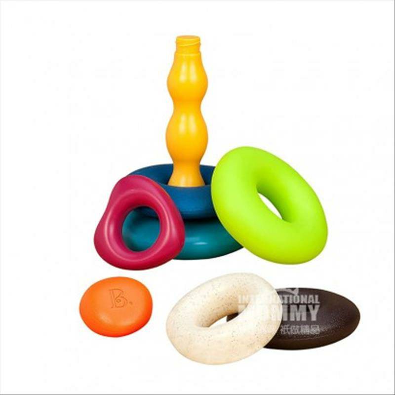 B. Toys American Layered Rainbow Jenga Le Cup Toy Versi Luar Negeri