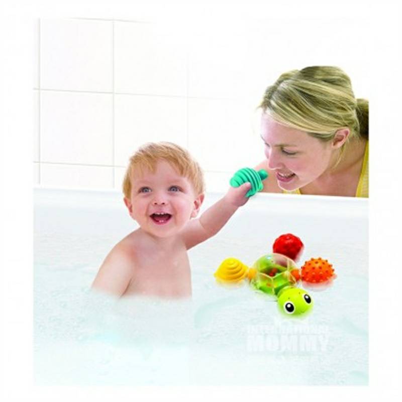 Infantino  Baby Turtle Bath Toy Versi Luar Negeri