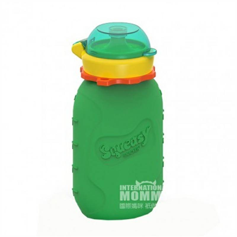 Squeasy US Squeasy botol suplemen makanan reusable versi luar negeri