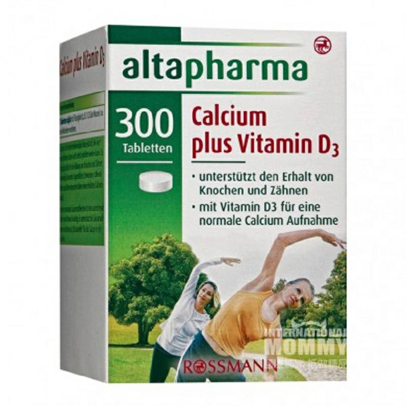 Altapharma Germany Altapharma Nutrisi Tablet Kalsium dengan Vitamin D3 Versi Luar Negeri