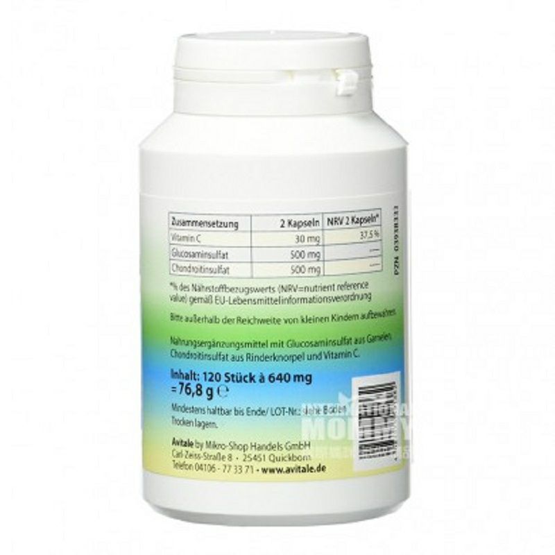 Avitale Jerman Avitale Glucosamine Chondroitin Capsule Versi Luar Negeri