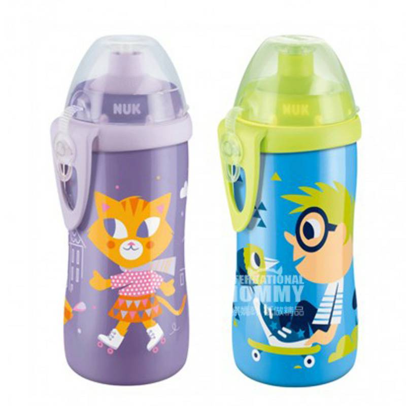 NUK Jerman NUK cangkir air olahraga lucu kartun PP plastik 300ml lebih dari 3 tahun versi luar negeri