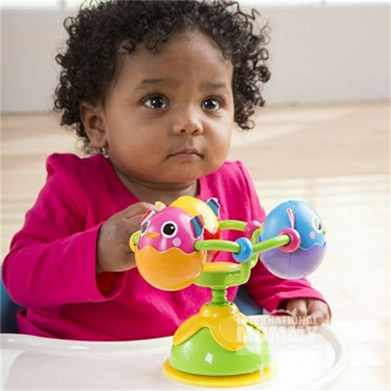 Lamaze Amerika bayi pengisap berputar cewek bayi kursi makan mainan versi luar negeri