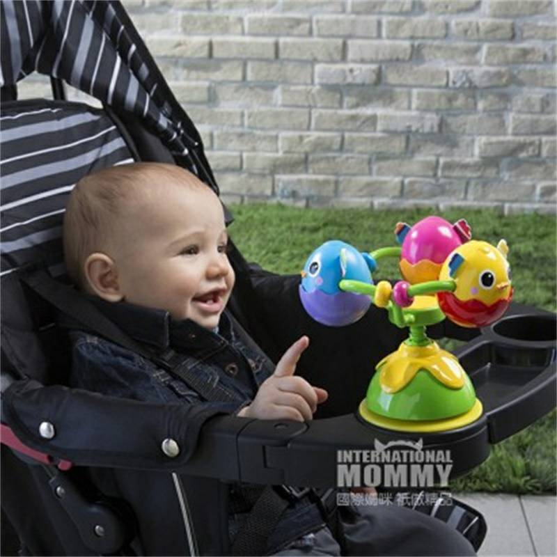 Lamaze Amerika bayi pengisap berputar cewek bayi kursi makan mainan versi luar negeri