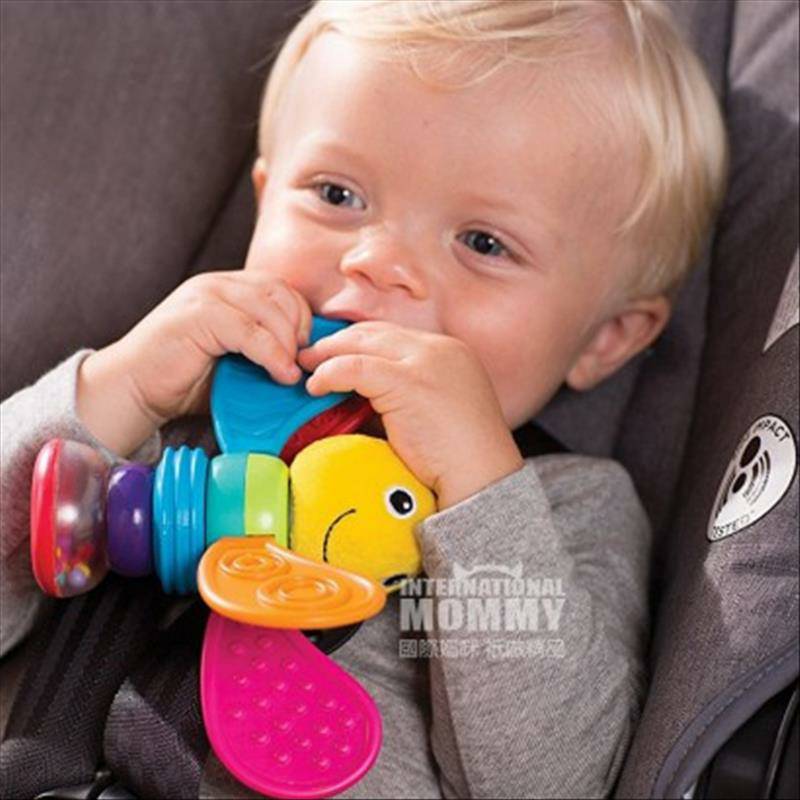 Lamaze Bayi Amerika kunang-kunang mainan mainan rattle 2-in-1 versi kunang-kunang