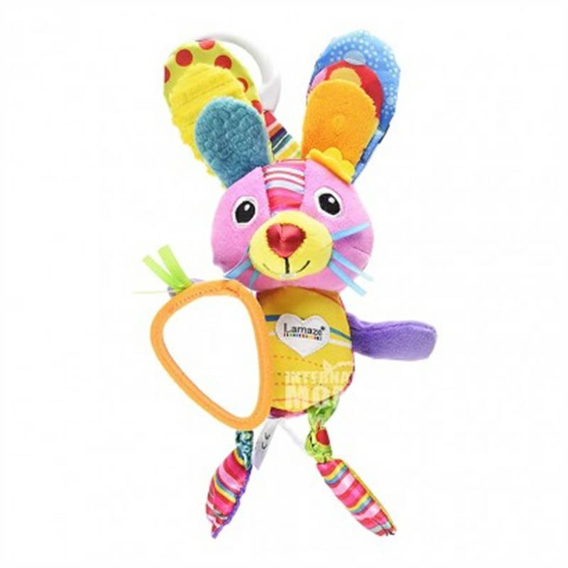 Lamaze Bayi Amerika Hanni Rabbit Rattle Lathe Hanging Overseas Version