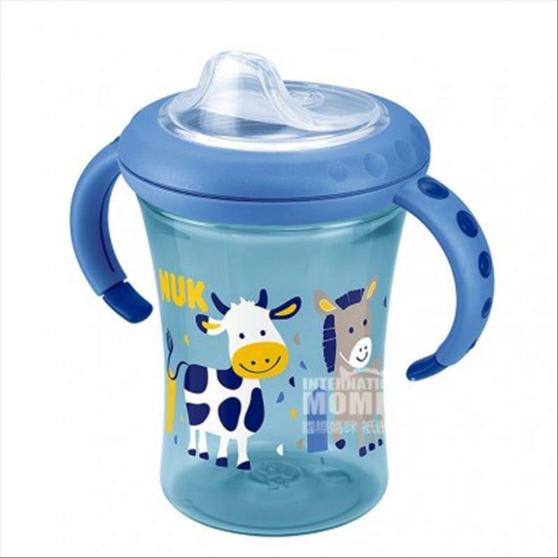 NUK Jerman NUK silikon minum mulut lembut anti bocor cangkir 230ml lebih dari 6 bulan versi luar negeri