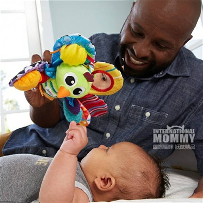Lamaze American Peacock Jacques rattle bubut tergantung versi luar negeri