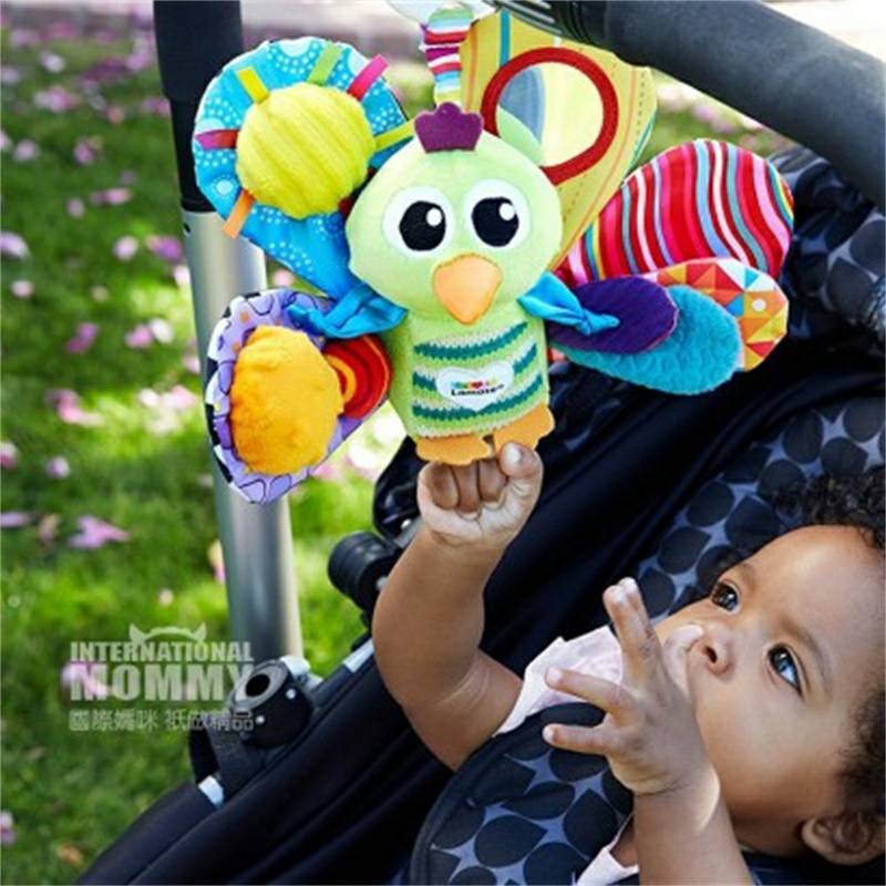 Lamaze American Peacock Jacques rattle bubut tergantung versi luar negeri