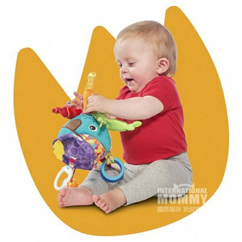 Lamaze bubut mainan gurita kecil Amerika tergantung versi luar negeri