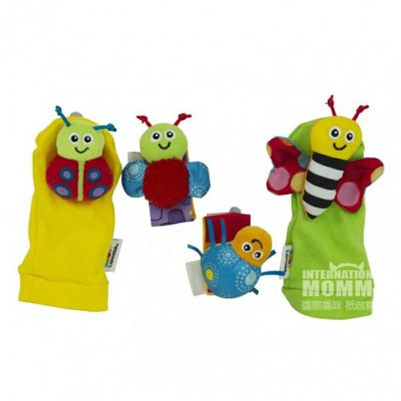 Lamaze American baby wrist and foot bowl rattle versi luar negeri