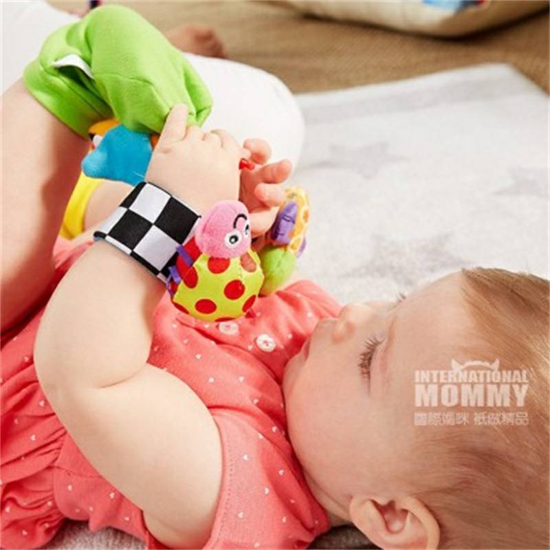 Lamaze American baby wrist and foot bowl rattle versi luar negeri