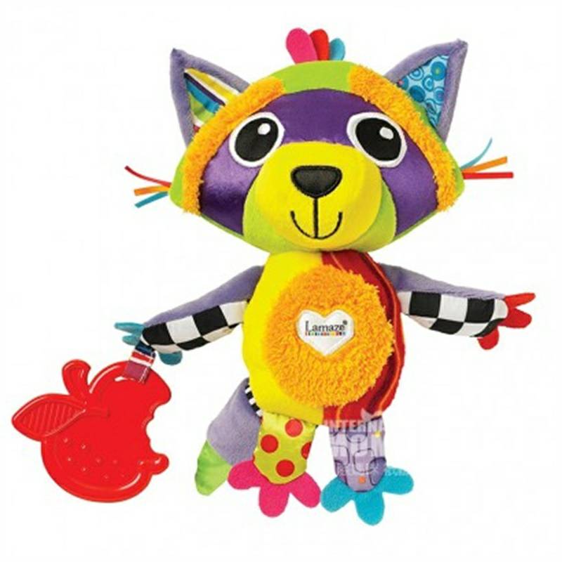 Lamaze American baby raccoon pasta gigi mainan versi luar negeri